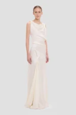 Posy Gown In Ivory - Image 2