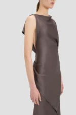 Kyra Midi Dress In Ore - Image 3