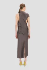 Kyra Midi Dress In Ore - Image 4