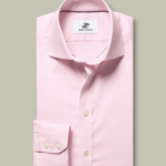 Non-Iron Stretch Greenwich Weave Stripe Shirt - Pink