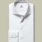 Non-Iron Stretch Greenwich Weave Shirt – White